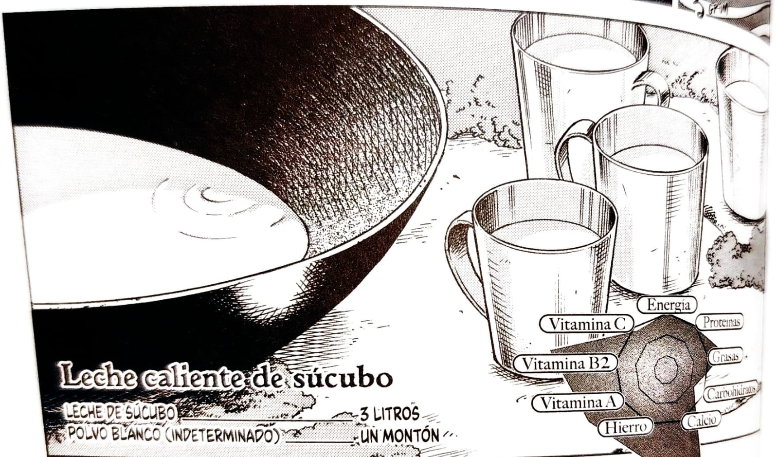 Página ilustrada de Leche caliente de súcubo