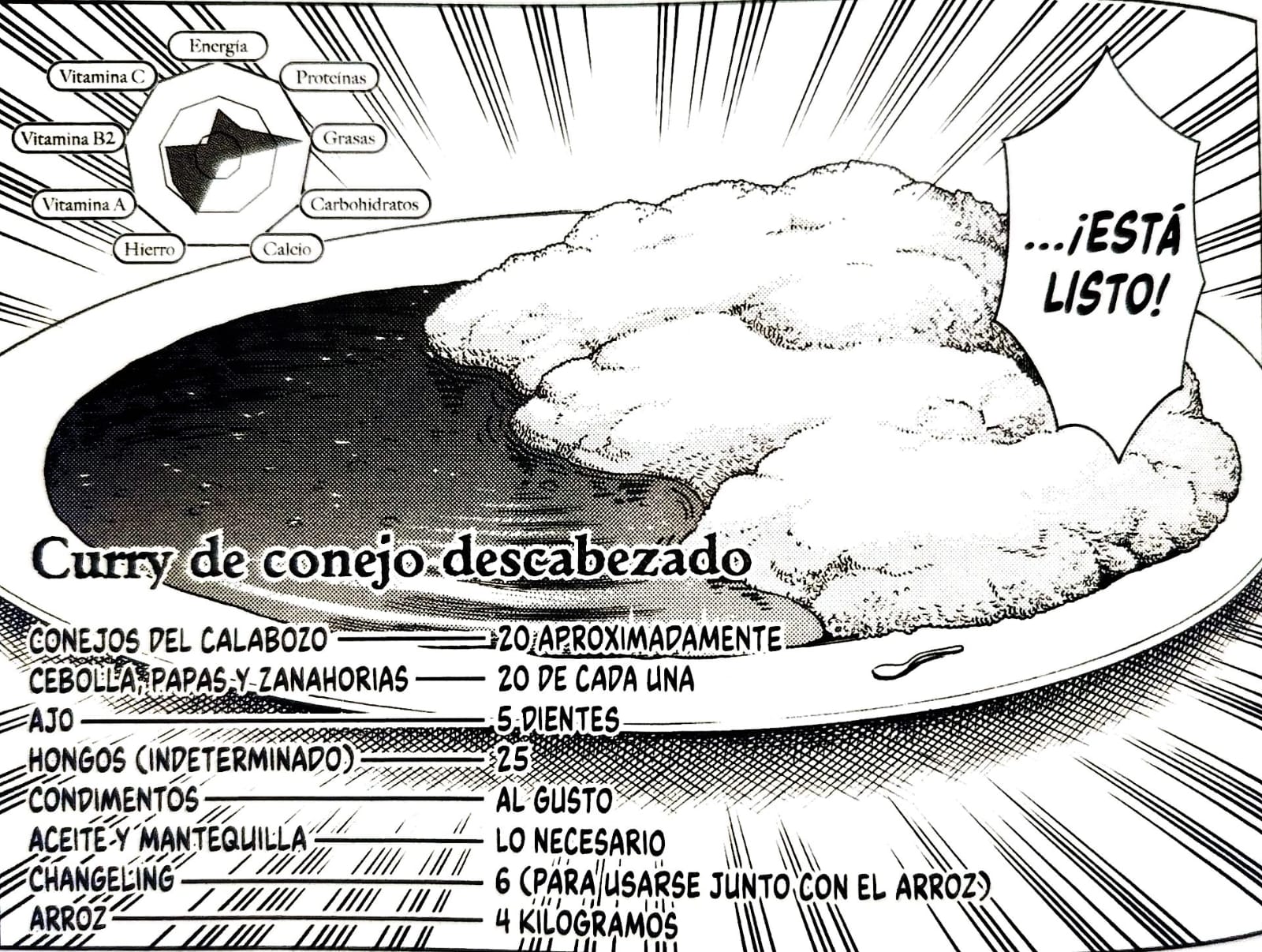 Curry inspirado en Delicious in Dungeon