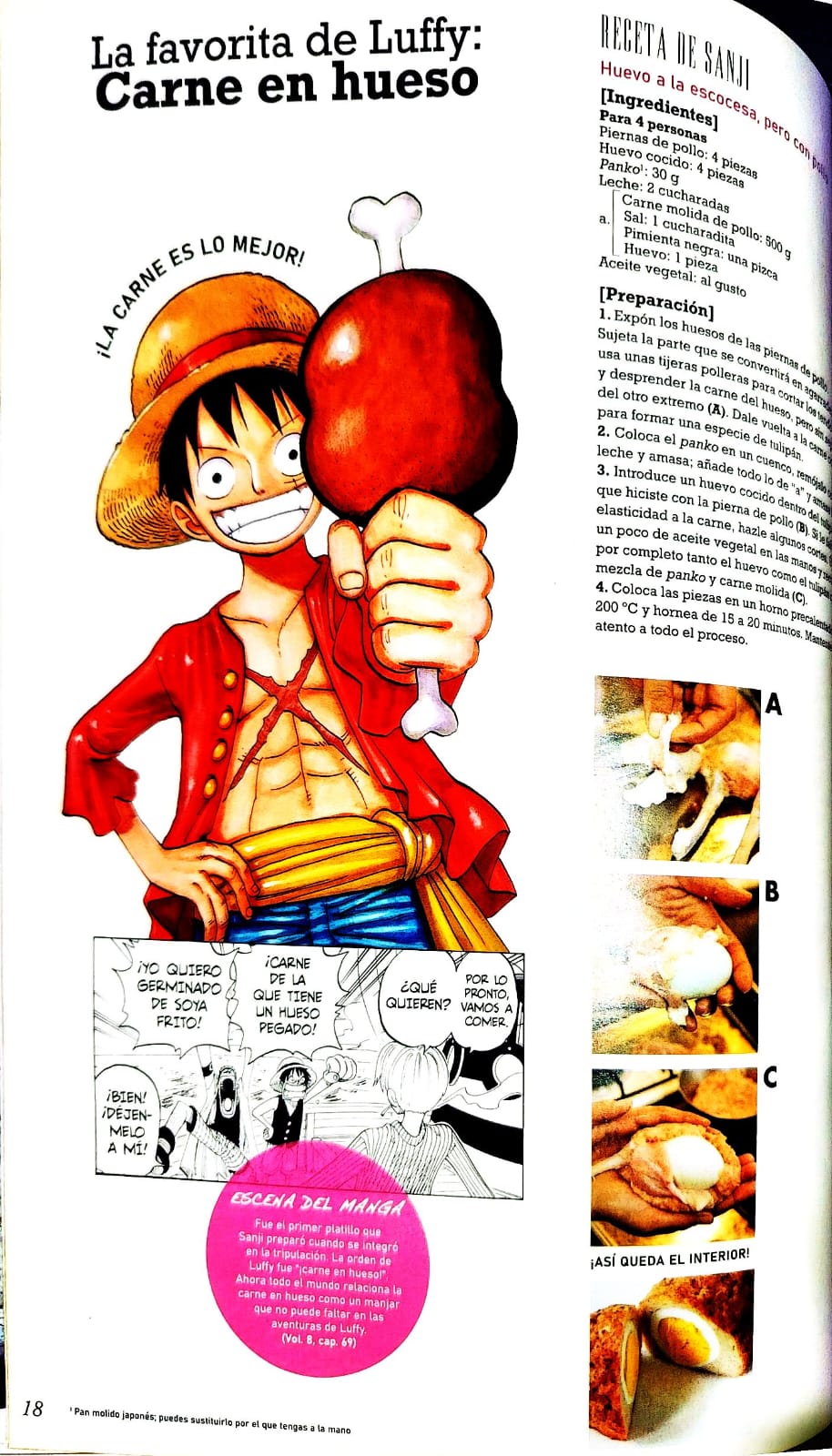 Carne en hueso inspirada en One Piece