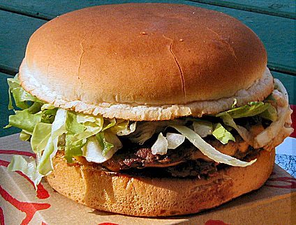 Página ilustrada de Hamburguesa gigante del Reino de la Ciencia